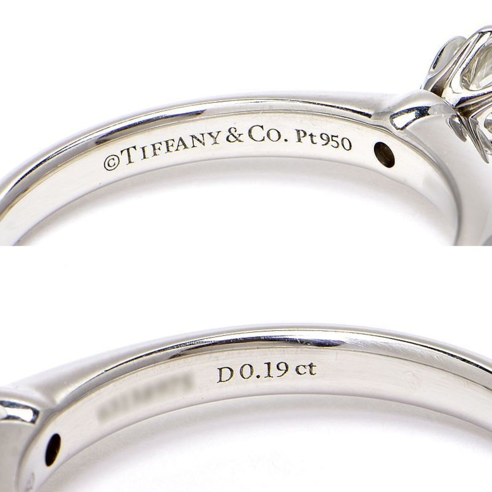 Tiffany Solitaire Diamond Ring Setting Platinum - image 3